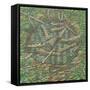 Remembered Pond, Forgotten Logs-Noel Paine-Framed Stretched Canvas