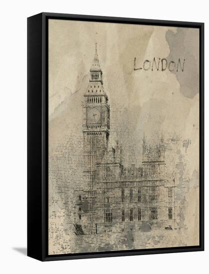 Remembering London-Irena Orlov-Framed Stretched Canvas