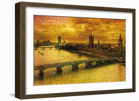 Remembering London-Julia Casey-Framed Premium Giclee Print