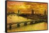 Remembering London-Julia Casey-Framed Stretched Canvas