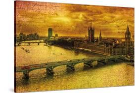 Remembering London-Julia Casey-Stretched Canvas