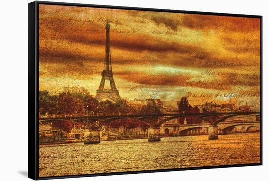 Remembering Paris-Julia Casey-Framed Stretched Canvas