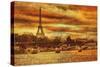 Remembering Paris-Julia Casey-Stretched Canvas