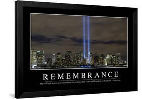 Remembrance: Inspirational Quote and Motivational Poster-null-Framed Photographic Print