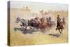 Remington: Attack-Frederic Sackrider Remington-Stretched Canvas