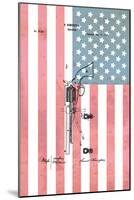 Remington Revolver & Flag, 186-Dan Sproul-Mounted Art Print