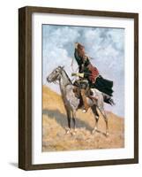 Remington: Signal, c1896-Frederic Sackrider Remington-Framed Giclee Print