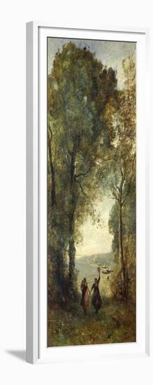 Reminiscence of the Beach of Naples, 1871-1872-Jean-Baptiste-Camille Corot-Framed Giclee Print