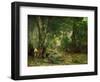 Remise de chevreuils au ruisseau de Plaisir-Fontaine. Deer reserve at Plaisir Fontaine, 1866-Gustave Courbet-Framed Premium Giclee Print