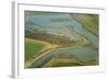 Remnant Saltmarsh and Coastal Realignment at Abbotts Hall Farm, Essex, UK, March 2012-Terry Whittaker-Framed Photographic Print