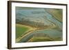 Remnant Saltmarsh and Coastal Realignment at Abbotts Hall Farm, Essex, UK, March 2012-Terry Whittaker-Framed Photographic Print