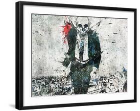 Remorse is for the dead-Alex Cherry-Framed Art Print