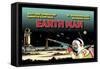 Remote Control Earth Man-null-Framed Stretched Canvas