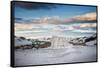 Remote Desert Landscape in USA-Jody Miller-Framed Stretched Canvas