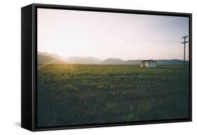 Remote Landscape in Greece-Clive Nolan-Framed Stretched Canvas