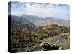 Remote Mountain Village, Yemen-Jack Jackson-Stretched Canvas