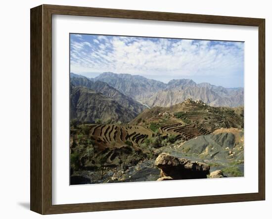 Remote Mountain Village, Yemen-Jack Jackson-Framed Photographic Print