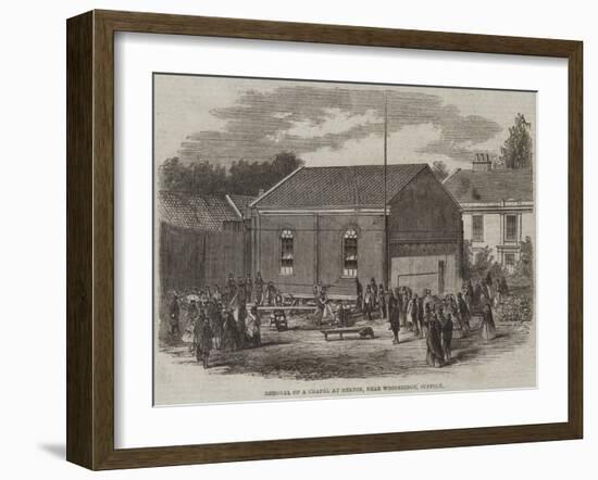 Removal of a Chapel at Melton, Near Woodbridge, Suffolk-null-Framed Giclee Print