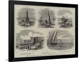 Removal of Another Obelisk from Alexandria, for Transport to New York-Thomas Harrington Wilson-Framed Giclee Print