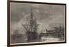 Removal of Mr Peabody's Remains from the Railway to HMS Monarch at Portsmouth-R. Dudley-Framed Giclee Print