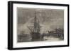 Removal of Mr Peabody's Remains from the Railway to HMS Monarch at Portsmouth-R. Dudley-Framed Giclee Print
