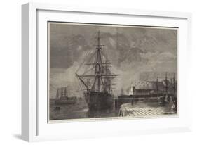 Removal of Mr Peabody's Remains from the Railway to HMS Monarch at Portsmouth-R. Dudley-Framed Giclee Print