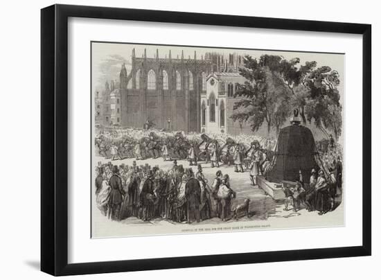 Removal of the Bell for the Great Clock of Westminster Palace-null-Framed Giclee Print