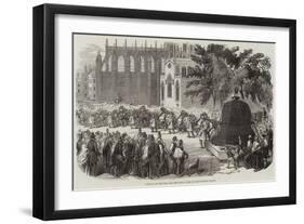 Removal of the Bell for the Great Clock of Westminster Palace-null-Framed Giclee Print