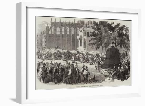 Removal of the Bell for the Great Clock of Westminster Palace-null-Framed Giclee Print