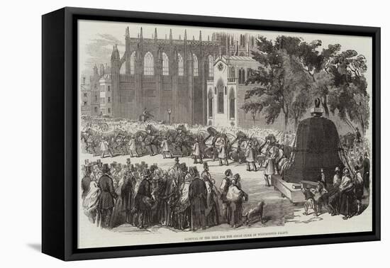 Removal of the Bell for the Great Clock of Westminster Palace-null-Framed Stretched Canvas