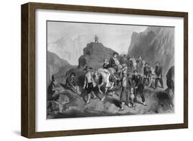 Removal of Wounded Soldiers from the Field of Battle, Crimean War-G Greatbach-Framed Giclee Print