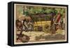 Removals Wagon-null-Framed Stretched Canvas