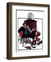 "Removing Sailor's Boots,"March 7, 1925-William Meade Prince-Framed Giclee Print
