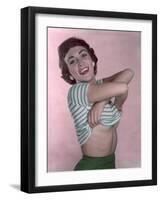 Removing T-Shirt-Charles Woof-Framed Photographic Print