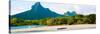 Rempart and Mamelles Peaks, Tamarin Bay, Mauritius Island, Mauritius-null-Stretched Canvas