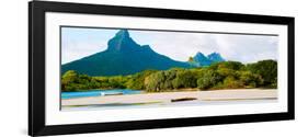 Rempart and Mamelles Peaks, Tamarin Bay, Mauritius Island, Mauritius-null-Framed Photographic Print