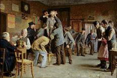 The Cockfight, 1889-Remy Cogghe-Framed Giclee Print