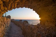 Bridge on the Ionian Island of Lefkas Greece at Sunset-Remy Musser-Photographic Print