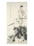 Wang Xizhi observes Geese-Ren Bonian-Laminated Art Print