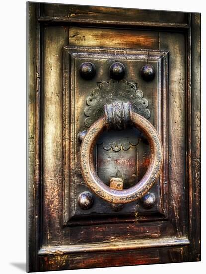 Renaissance Door Knocker in Florence-George Oze-Mounted Photographic Print
