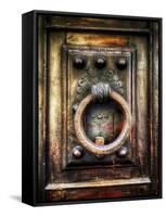 Renaissance Door Knocker in Florence-George Oze-Framed Stretched Canvas