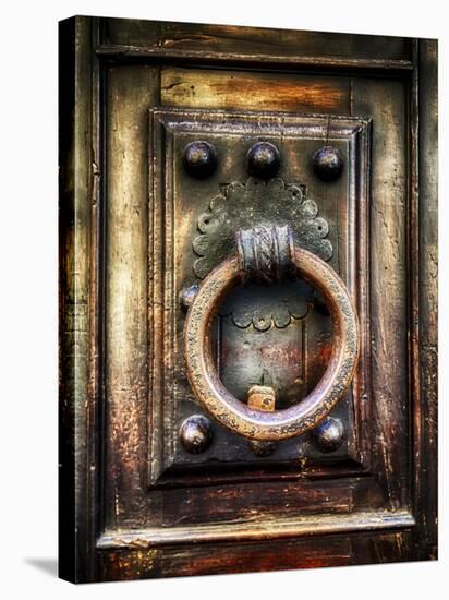 Renaissance Door Knocker in Florence-George Oze-Stretched Canvas