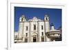 Renaissance Fountain in the foreground with St. Anton's Church behind, Evora, UNESCO World Heritage-Richard Maschmeyer-Framed Photographic Print