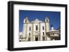 Renaissance Fountain in the foreground with St. Anton's Church behind, Evora, UNESCO World Heritage-Richard Maschmeyer-Framed Photographic Print