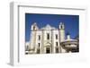 Renaissance Fountain in the foreground with St. Anton's Church behind, Evora, UNESCO World Heritage-Richard Maschmeyer-Framed Photographic Print