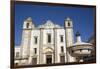 Renaissance Fountain in the foreground with St. Anton's Church behind, Evora, UNESCO World Heritage-Richard Maschmeyer-Framed Photographic Print