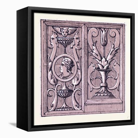 Renaissance Ornament-null-Framed Stretched Canvas