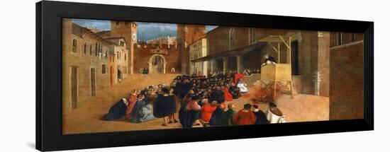 Renaissance : Saint Dominic (1170-1221) Preaching in Recanati Par Lotto, Lorenzo (1480-1556), 1508.-Lorenzo Lotto-Framed Giclee Print