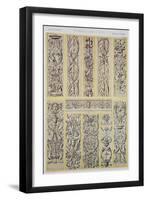 Renaissance Style Decoration, Plate LXXV from Grammar of Ornament-Owen Jones-Framed Giclee Print