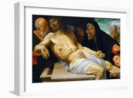 Renaissance : the Lamentation over Christ Par Savoldo, Giovanni Girolamo (1480/85-1548), Ca 1515-15-Giovanni Girolamo Savoldo-Framed Giclee Print